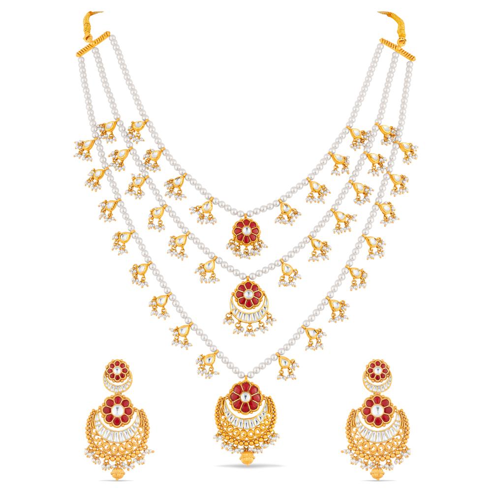 Buy 22 Karat Gold Necklace Set