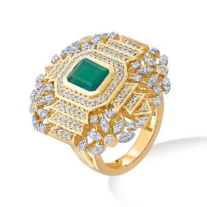Buy 14 Karat Gold & Diamond Ring