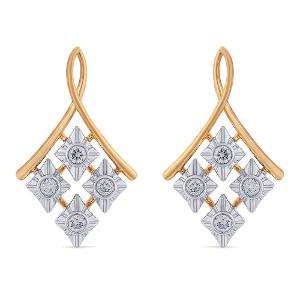 Buy 14 Karat Gold & Diamond Earrings