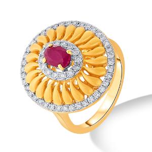 Buy 18 Karat Gold & Diamond Ring