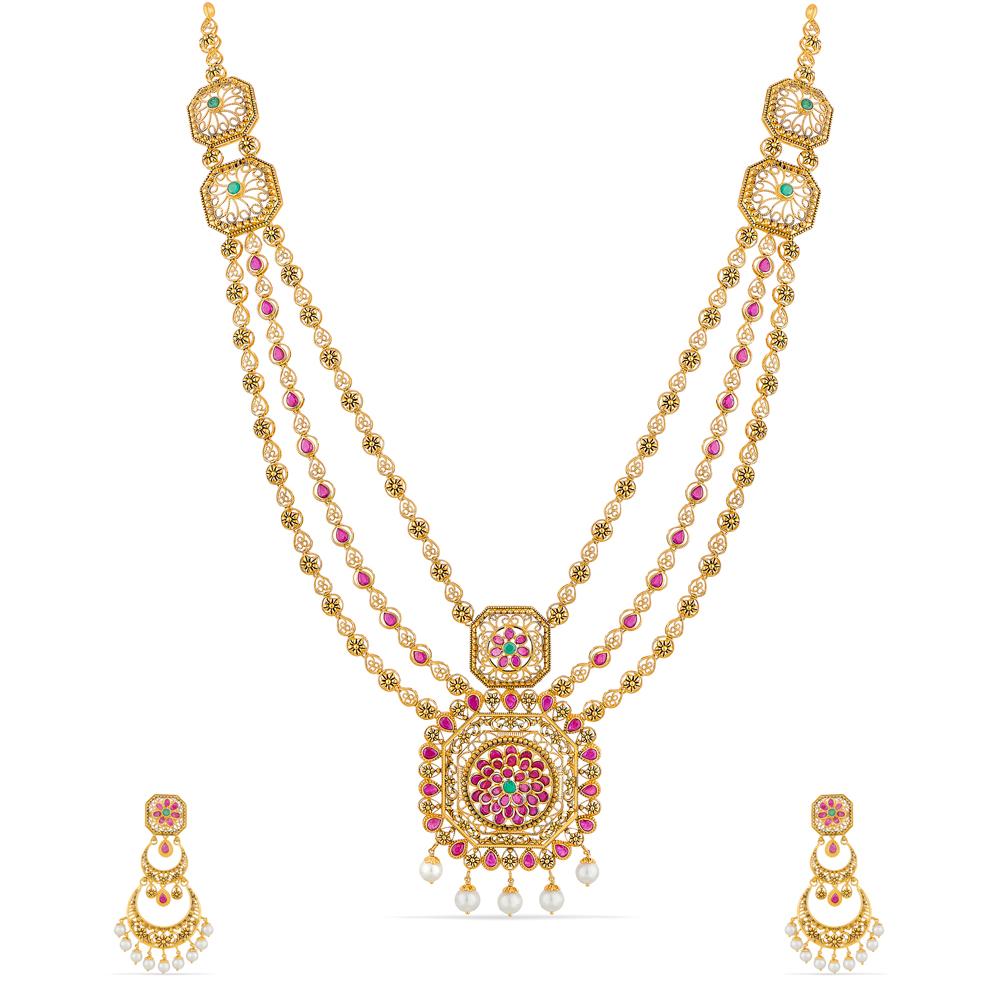Buy 22 Karat Gold Necklace Set
