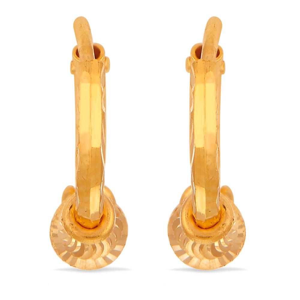 Buy Classic Hoop Earringswith Textured Finish