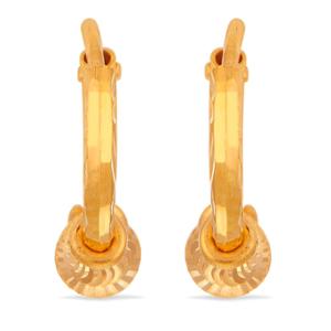 Buy Classic Hoop Earringswith Textured Finish