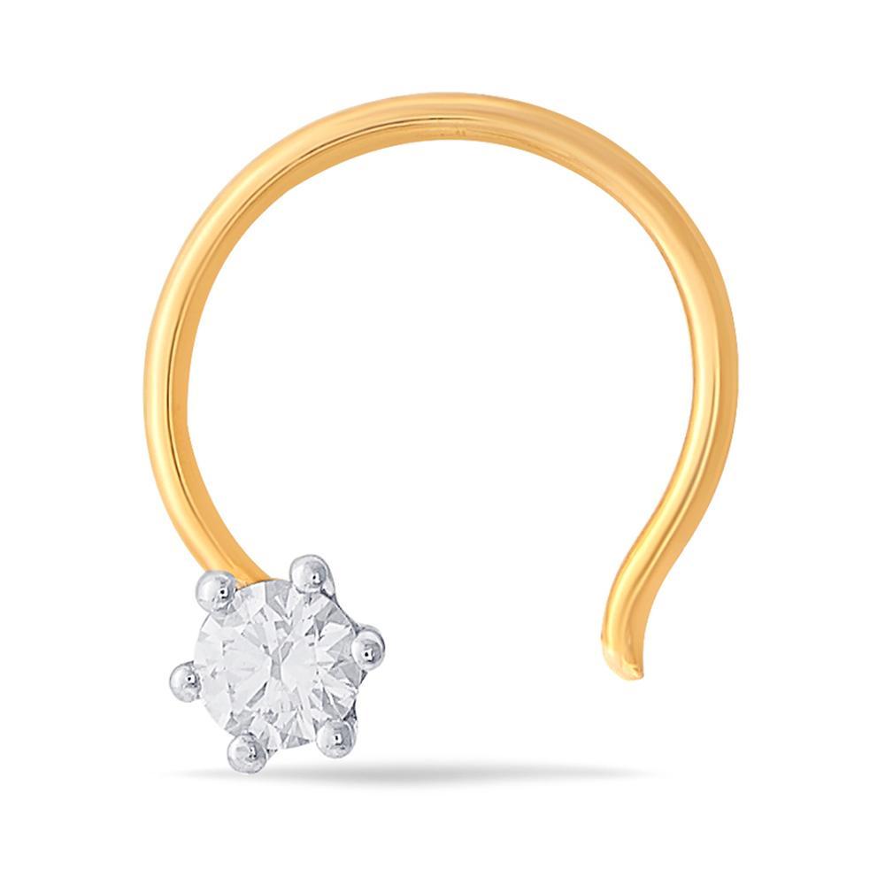 Buy Curved Comfort Solitaire Nose Pin