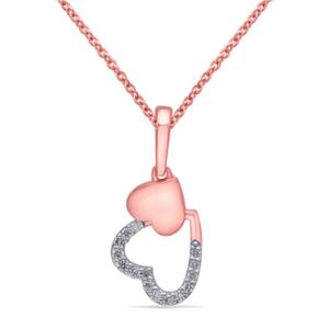 Buy Double Heart Diamond Necklace