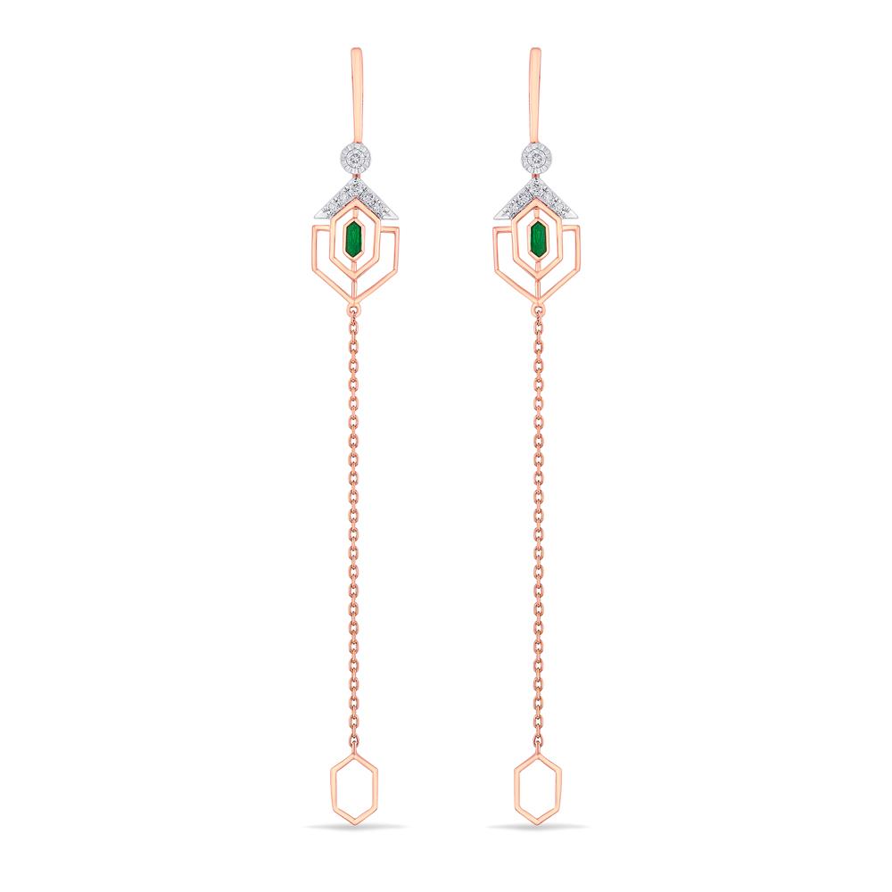 Buy 14 Karat Gold & Diamond Earrings