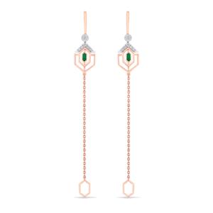 Buy 14 Karat Gold & Diamond Earrings