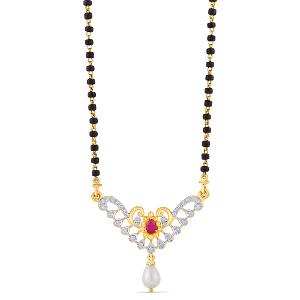 Buy 14 Karat Gold & Diamond Mangalsutra