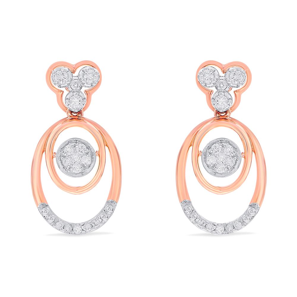 Buy 18 Karat Gold & Diamond Earrings