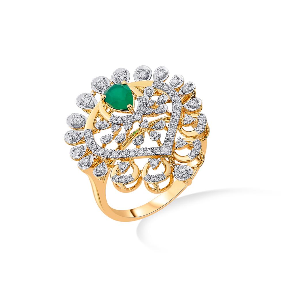 Buy 18 Karat Gold & Diamond Ring