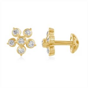 Buy 22 Karat Gold & Diamond Earrings