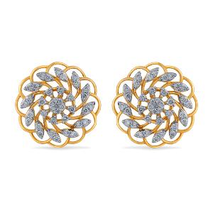 Buy 18 Karat Gold & Diamond Earrings