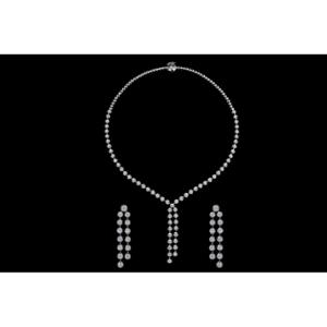 Buy 18 Karat Gold & Diamond Necklace Set
