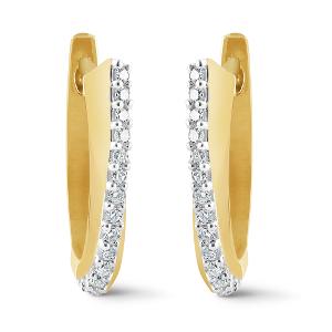 Buy 14 Karat Gold & Diamond Earrings