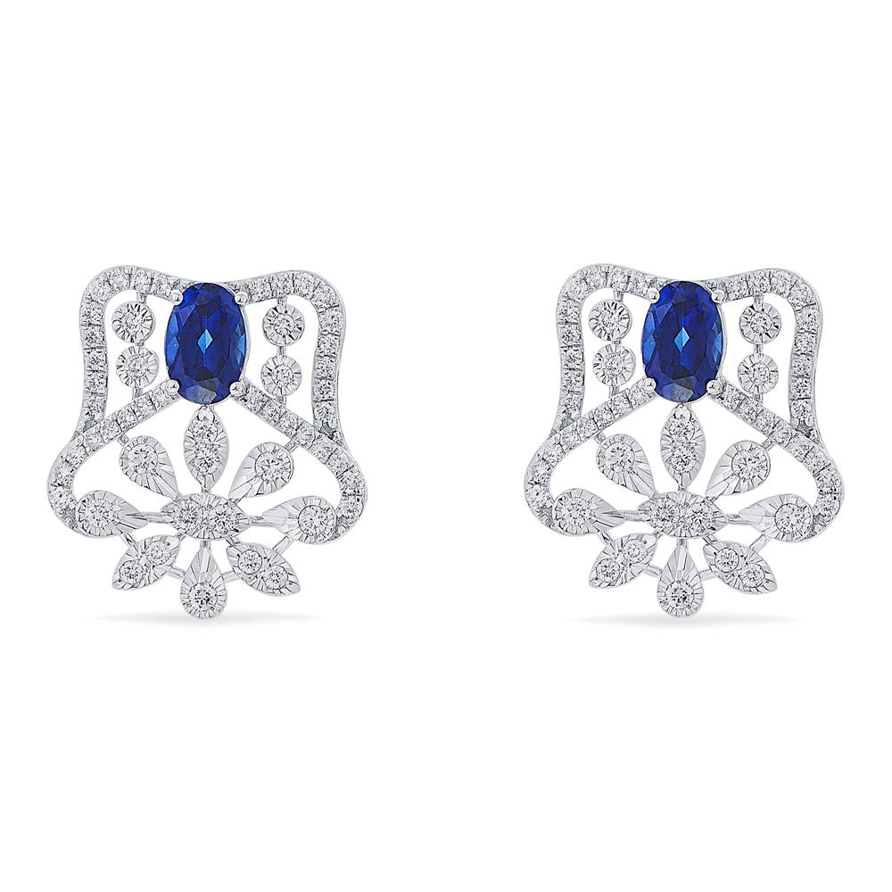 Buy 18 Karat Gold & Diamond Earrings