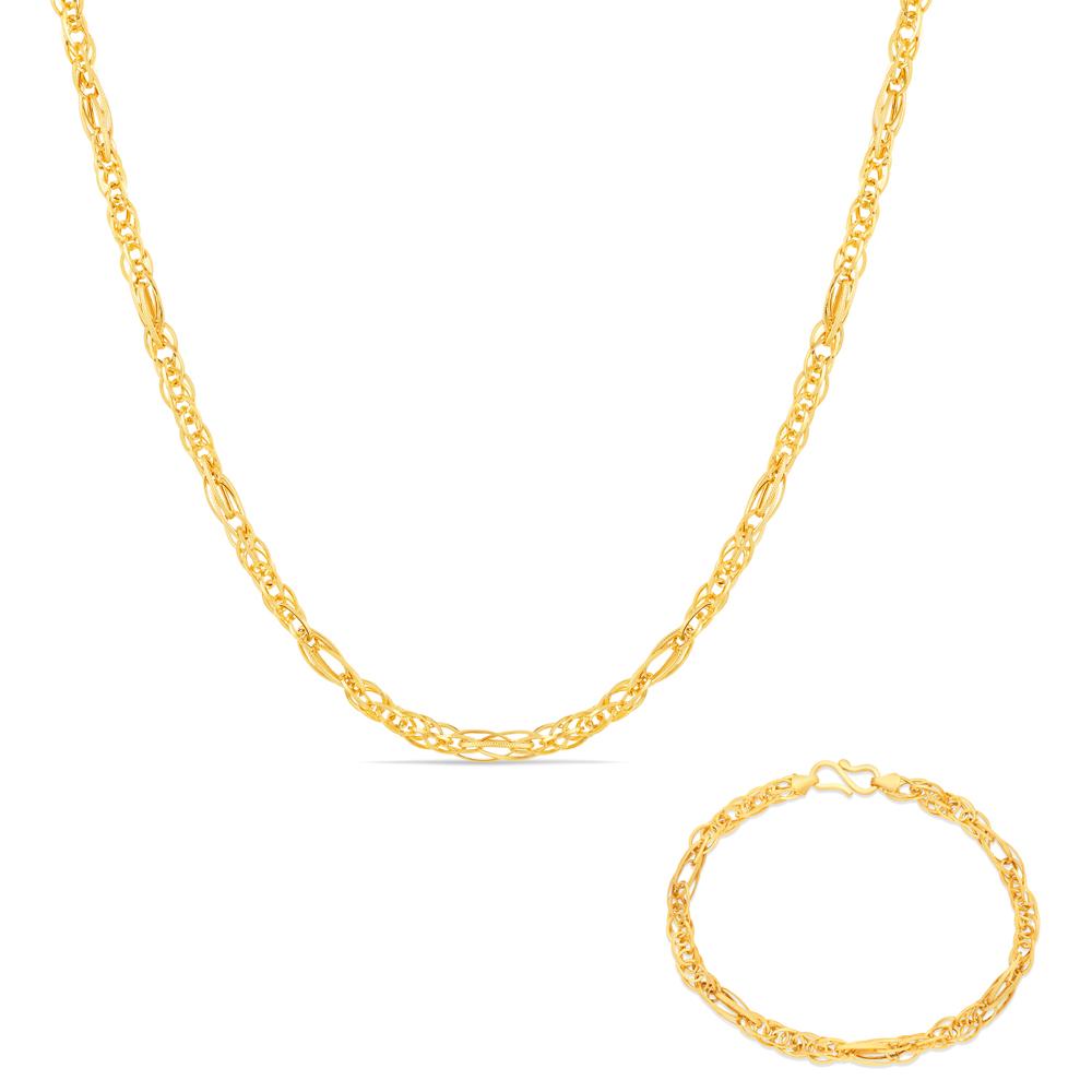 Buy 22 Karat Gold Chain and Bracelet