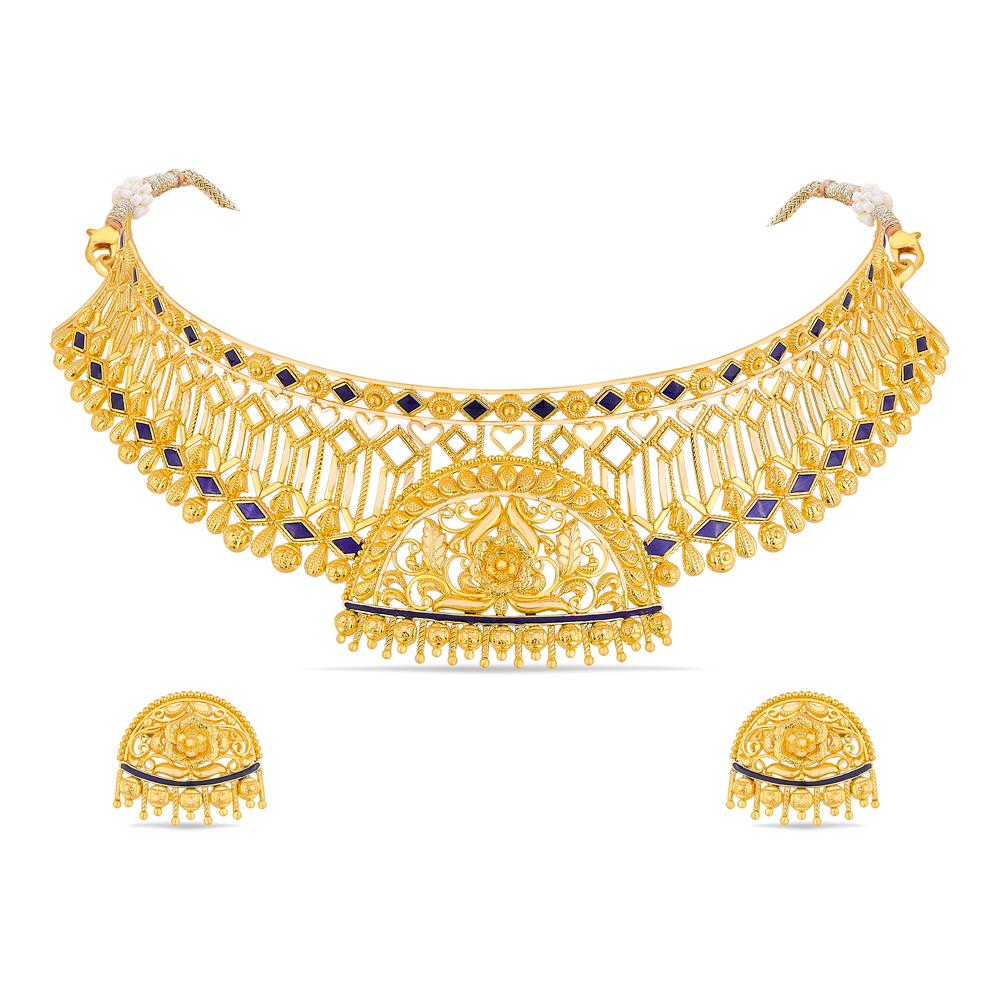 Buy 22 Karat Gold Necklace Set