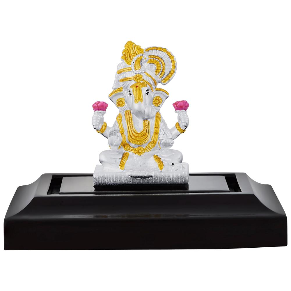 Buy Turban Ganesha Silver Idol