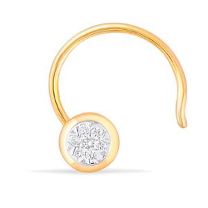 Buy 18 Karat Gold & Diamond Nose Pin