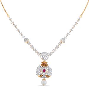 Buy 14 Karat Gold & Diamond Necklace