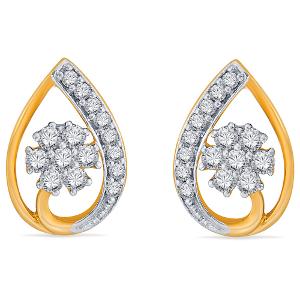 Buy 18 Karat Gold & Diamond Earrings