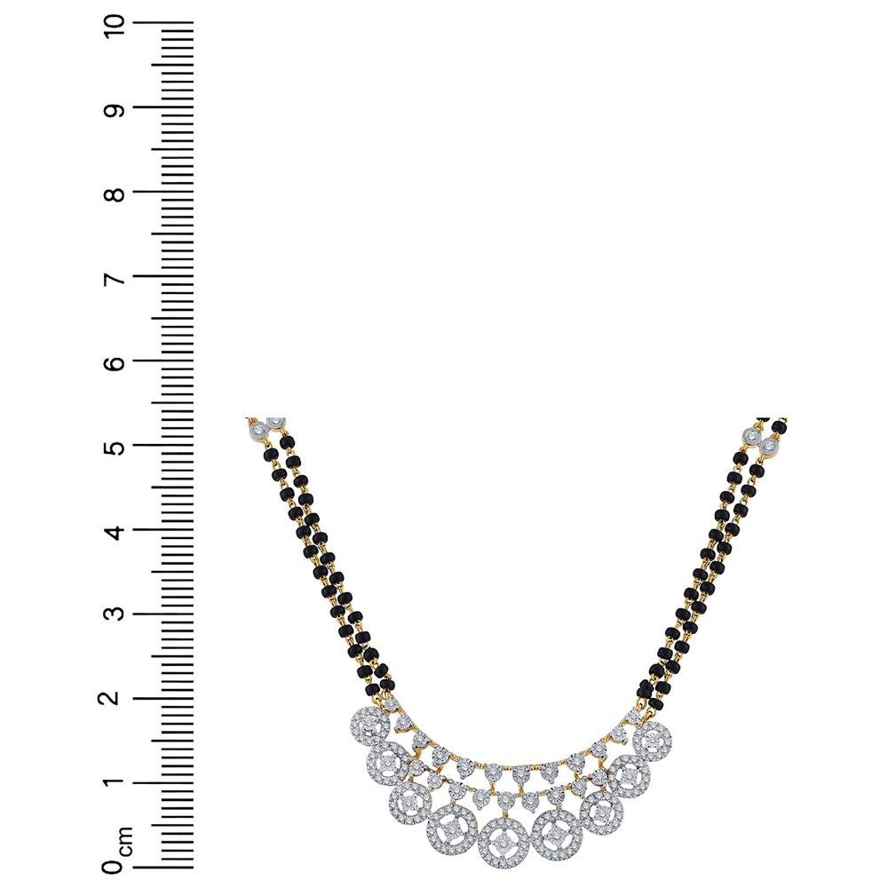 mine diamond mangalsutra