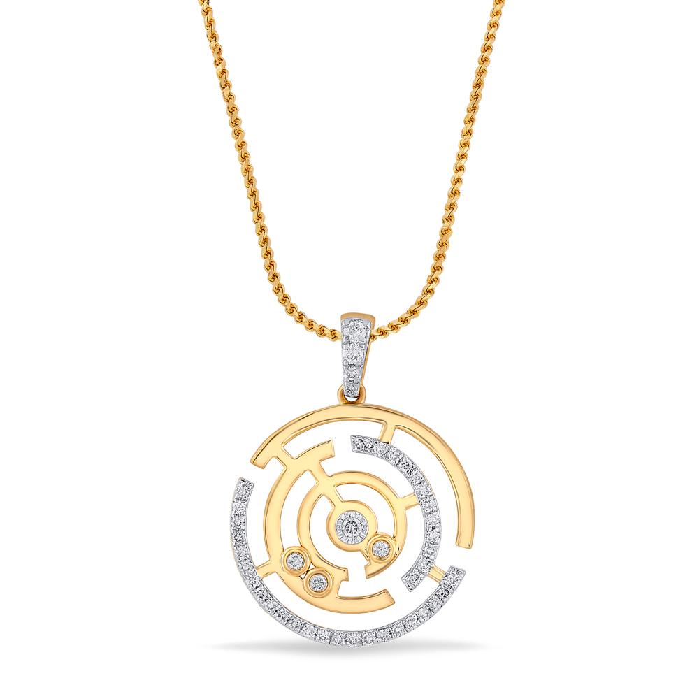 Buy 18 Karat Gold & Diamond Pendant