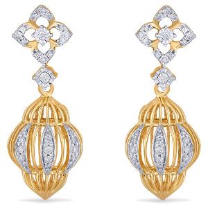 Buy 14 Karat Gold & Diamond Earrings