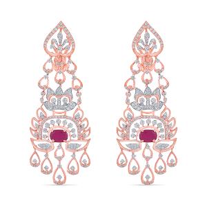 Buy 14 Karat Gold & Diamond Earrings