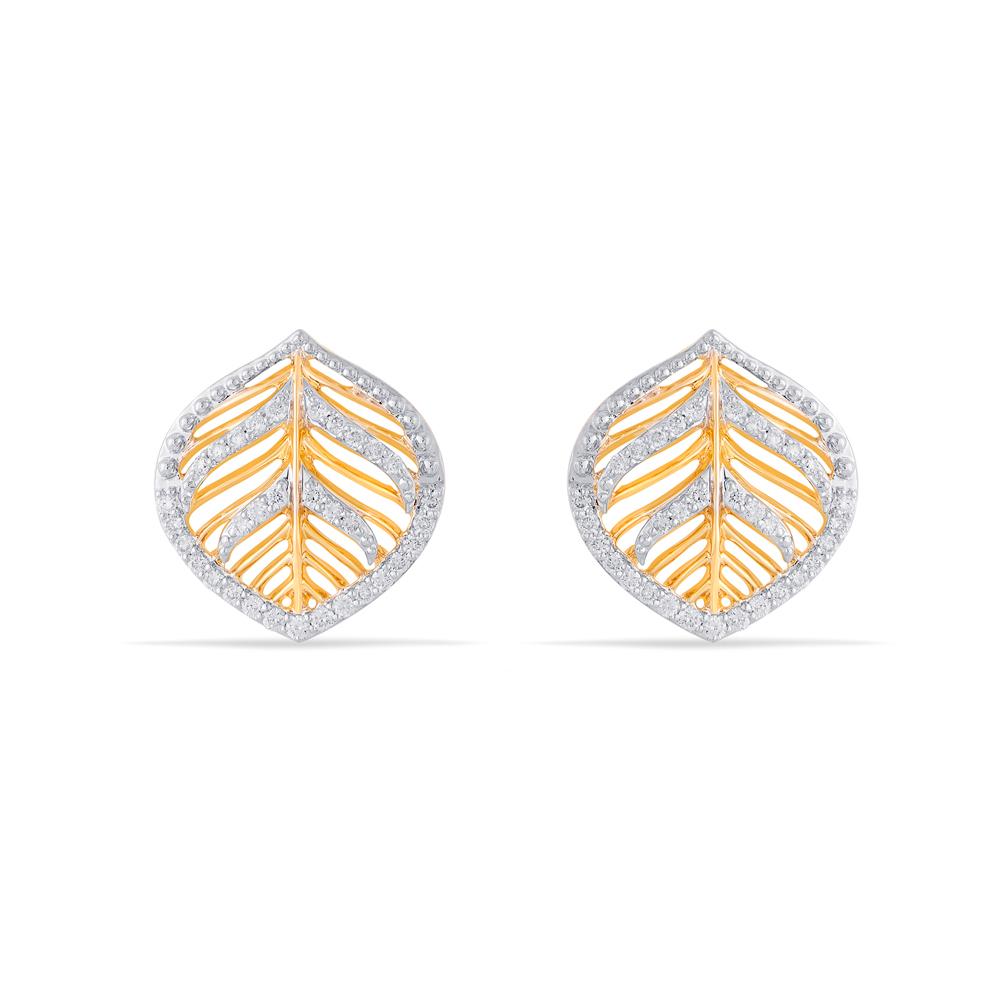 Buy 18 Karat Gold & Diamond Earrings