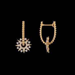 Buy 18 Karat Gold & Diamond Earrings
