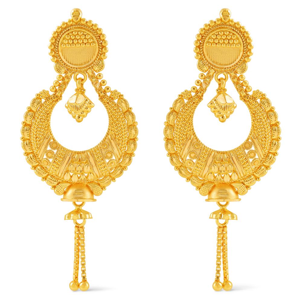 22 Karat Gold Earrings | Gold - Reliance Jewels
