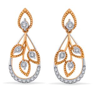 Buy 18 Karat Gold & Diamond Earrings