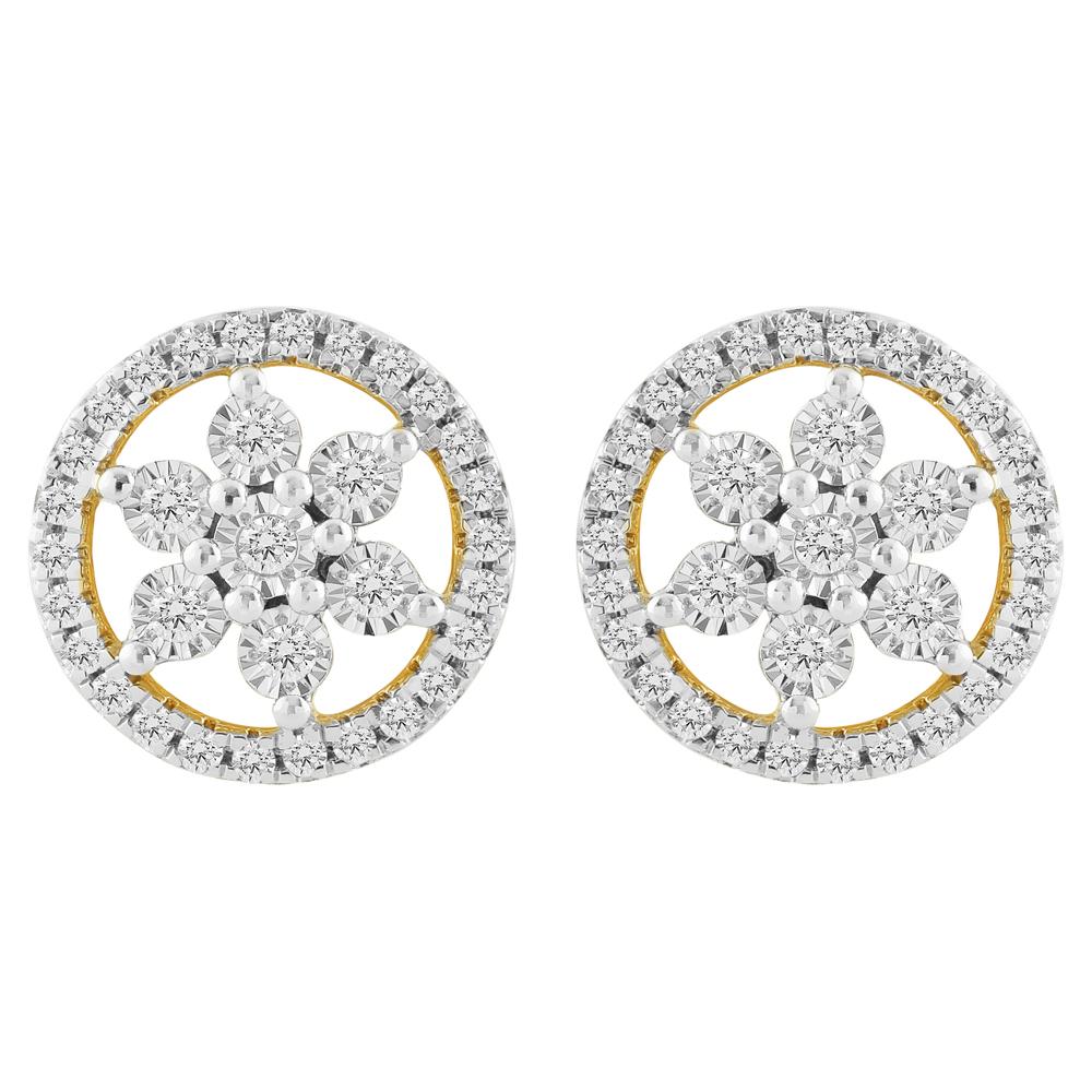 Buy 18KT Gold & Diamond Earrings