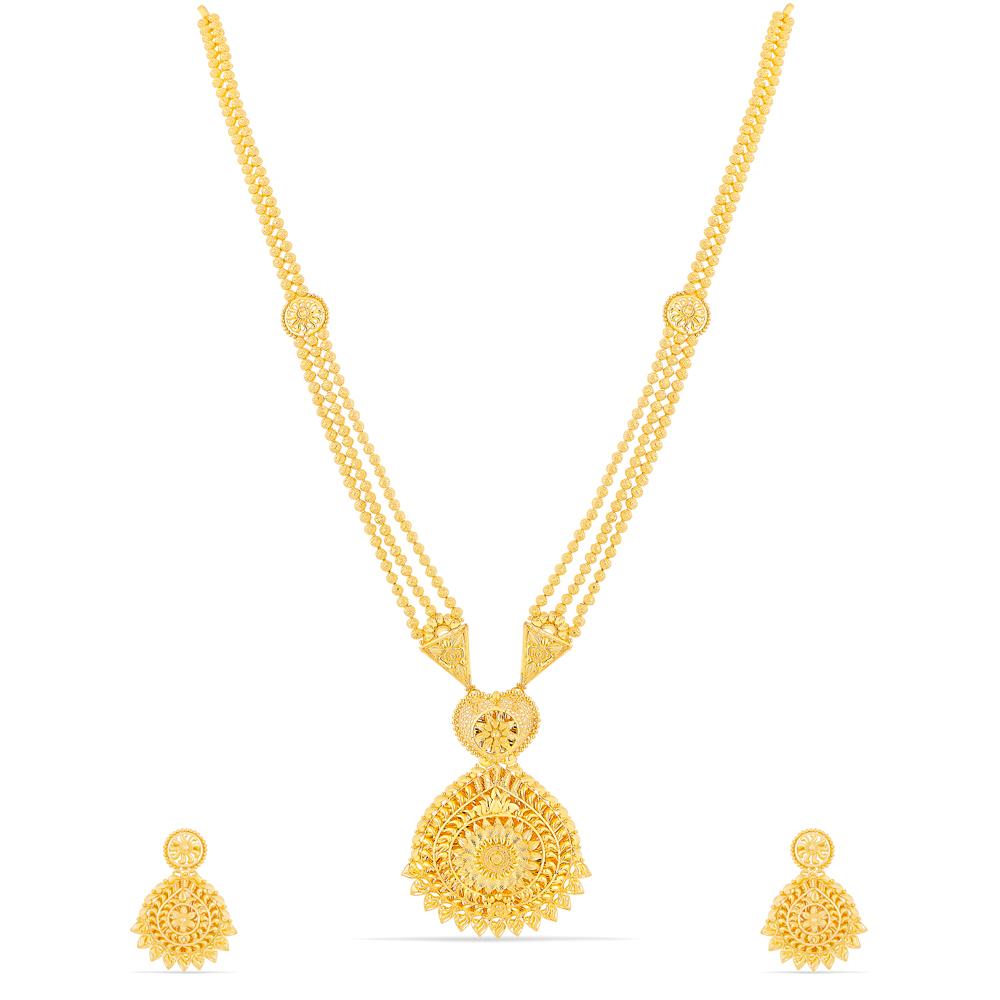 Buy 22 Karat Gold Necklace Set