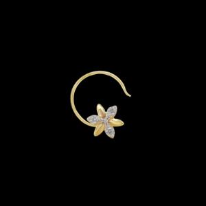 Buy 14 Karat Gold & Diamond Nose Pin