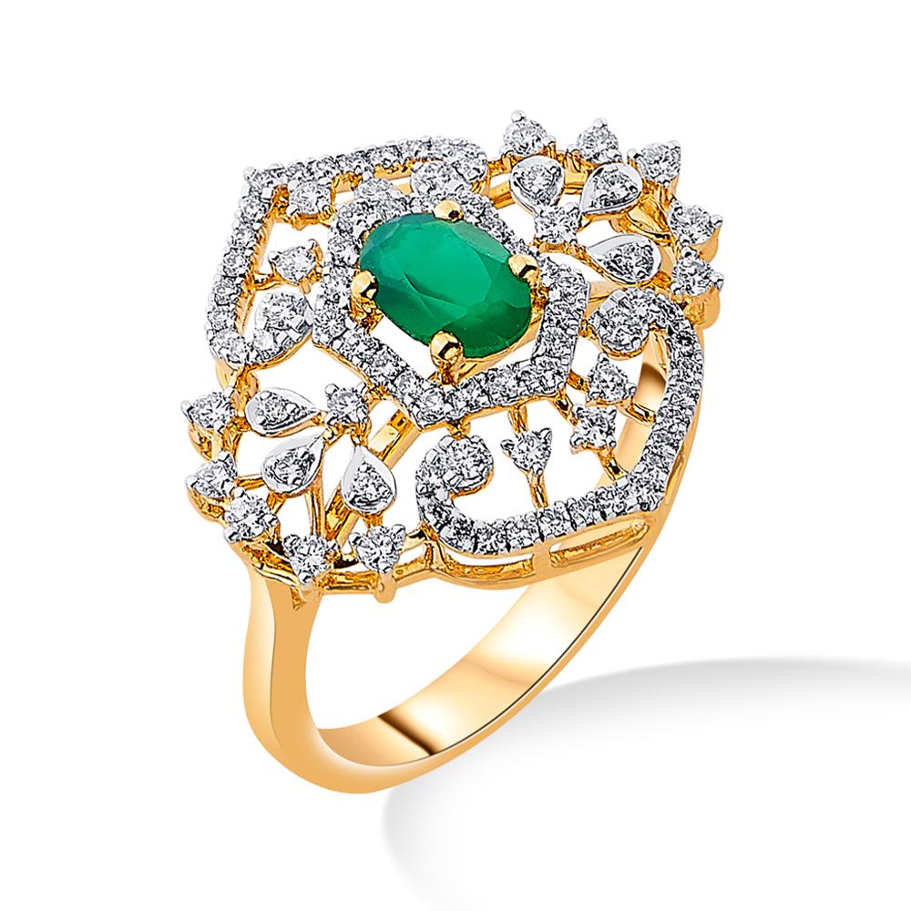 Buy 18 Karat Gold & Diamond Ring