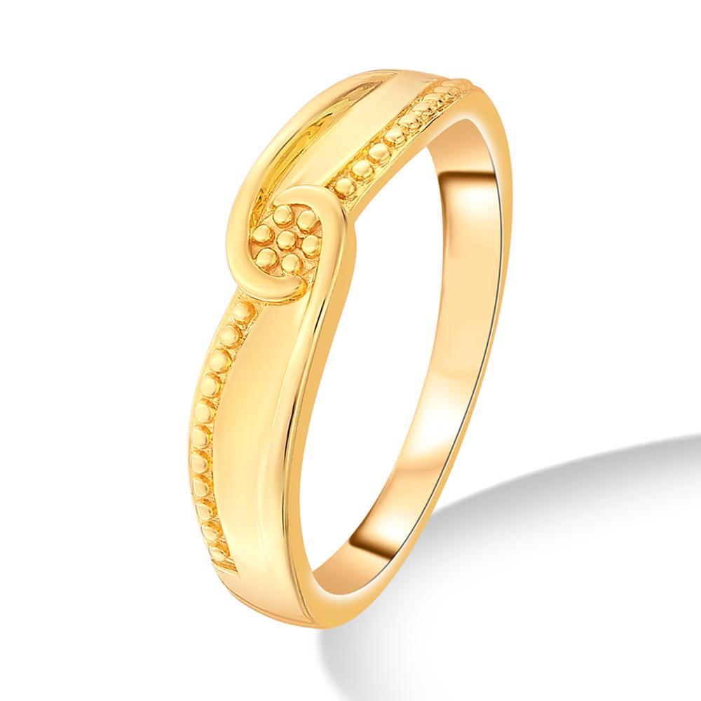 Buy 22 Karat Floral Dot Pattern Gold Ring