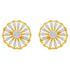 Buy 18 Karat Gold & Diamond Earrings