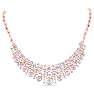 Buy 18 Karat Gold & Diamond Necklace
