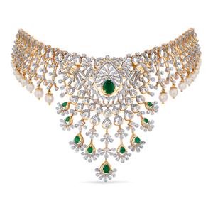 Buy 18 Karat Gold & Diamond Necklace