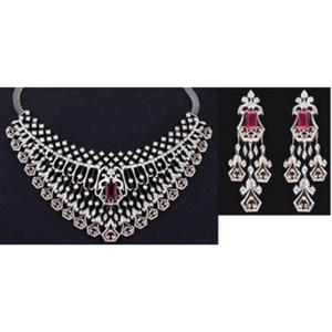Buy 18 Karat Gold & Diamond Necklace Set