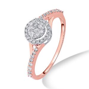 Buy 14 Karat Gold & Diamond Ring