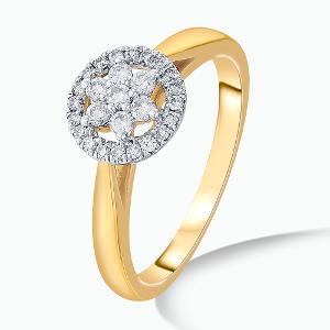 Buy 18 Karat Gold & Diamond Ring