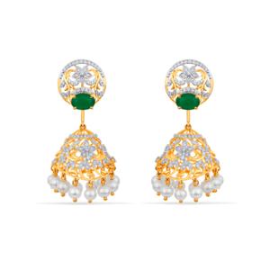 Buy 18 Karat Gold & Diamond Earrings