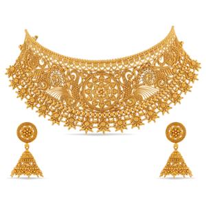 Buy 22 Karat Gold Necklace Set