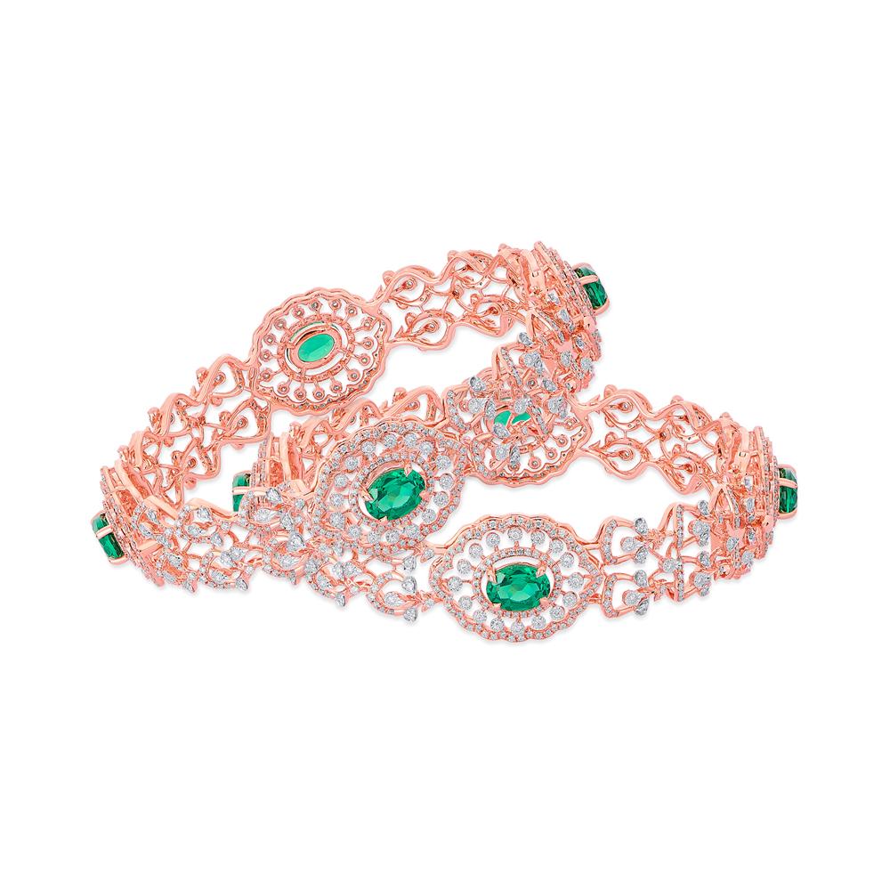 Buy 18 Karat Gold & Diamond Bangles