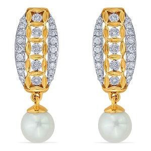 Buy 14 Karat Gold & Diamond Earrings