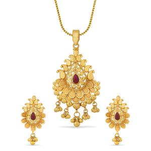 Buy 22 Karat Gold Pendant Set