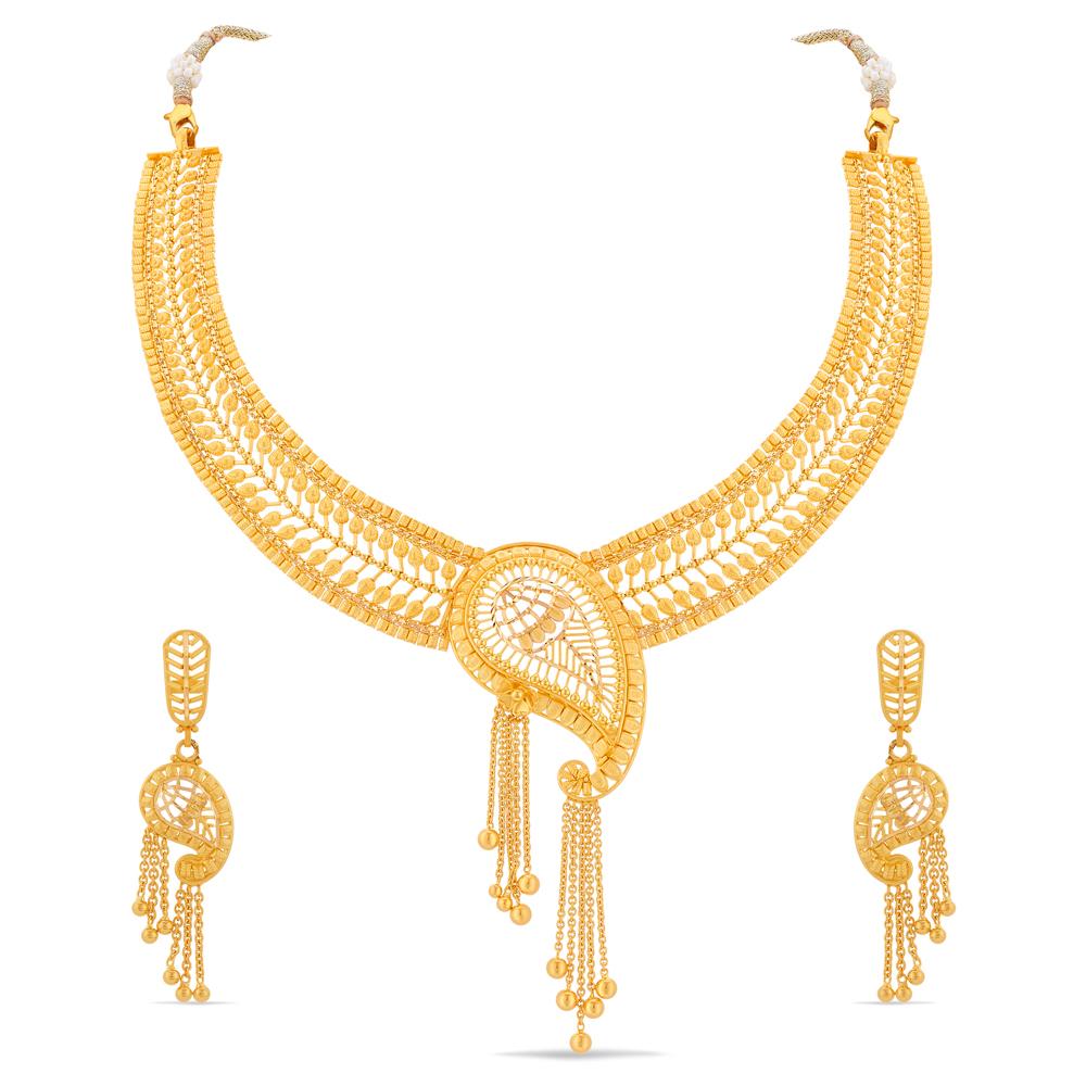 Buy 22 Karat Gold Necklace Set